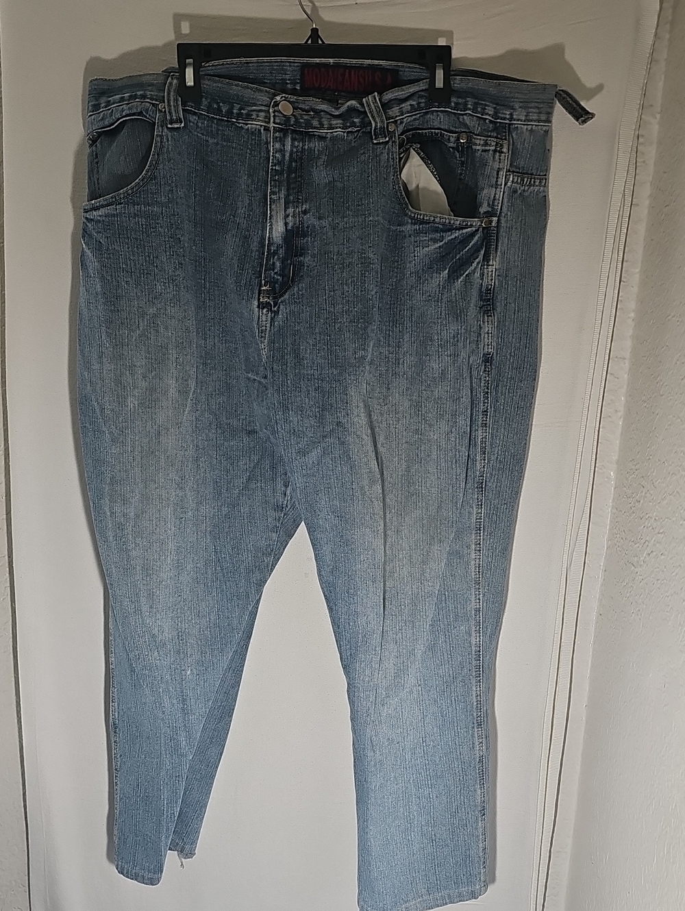 Slim Straight Men's Light Blue Denim Jeans